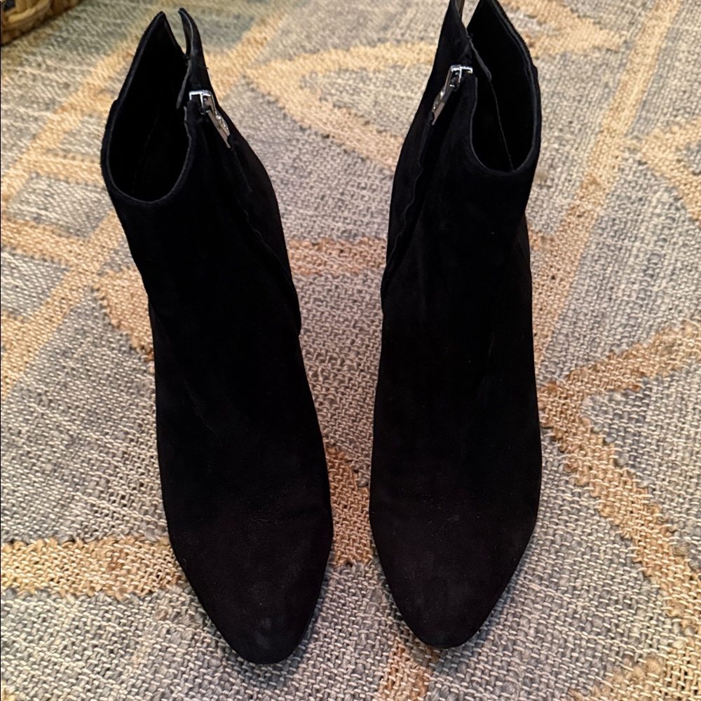 Sam Edelman Black Suede Ankle Booties